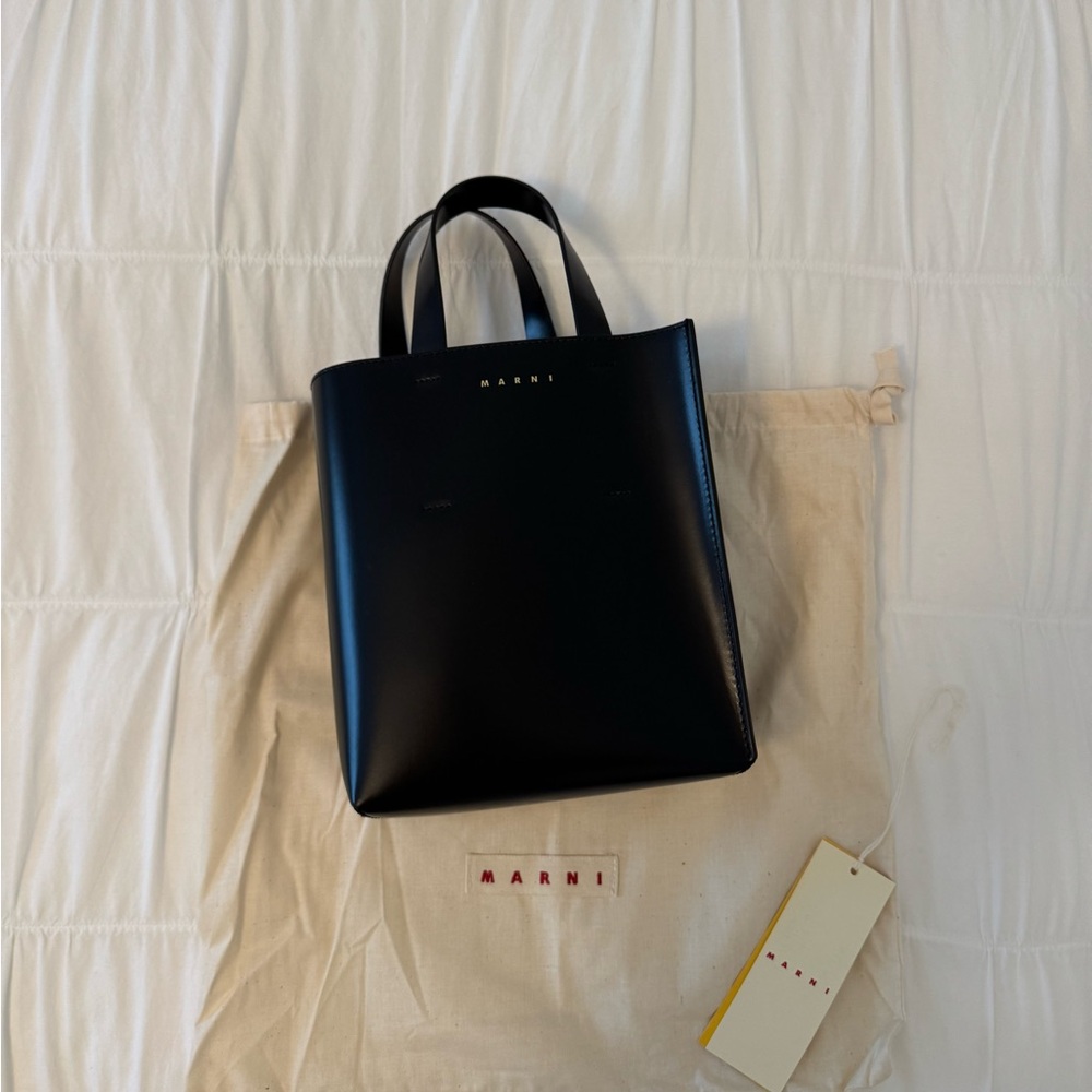 MARNI Black Mini Museo Tote